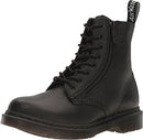 22008001 DR. MARTENS WOMEN 1460 PASCAL W/ZIP MILLED NAPPA COMBAT BLACK SIZE 7 - Like New