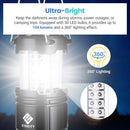 Etekcity Lantern Camping Essentials Lights, Led Flashlight, 2 Pack, Black - Like New