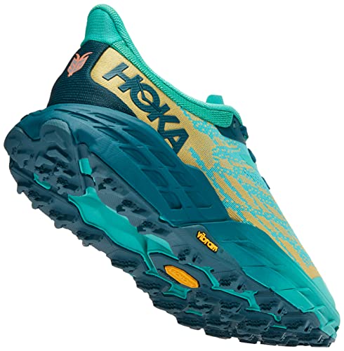 1123158 HOKA ONE ONE WOMANS SPEEDGOAT 5 DEEP TEAL WATER GARDEN Size 8 - Like New