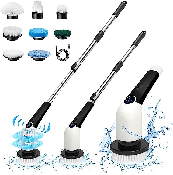 Keimi Electric Spin Scrubber Cordless Shower Cleaning Brush - Scratch & Dent