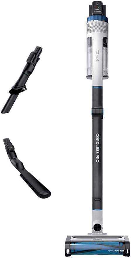 SHARK Pro Cordless Vacuum Clean Sense IQ & MultiFLEX UZ565H - White/Blue Like New
