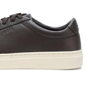 BOSS WOMEN'S KIERAN CUPSOLE DRESS SNEAKER - SIZE: WOMEN 11 (EU W44) - DARK BROWN - Like New