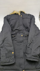 GRACE KARIN Women's Winter Warm Drawstring Hooded Coat Parkas Jacket - Black L - Brand New