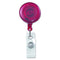 ADVANTUS TRANSLUCENT RETRACTABLE ID CARD REEL 30" EXTENSION RED 12/PACK - Brand New
