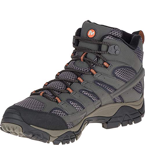 Merrell Men's Moab 2 MID GTX High Rise Hiking Boots Grey Beluga Size 11 - Like New