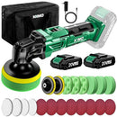 KIMO 20V MAX CORDLESS POLISHER KIT 6000 RPM 6 SPEEDS 25-PIECE POLISH - GREEN - Like New