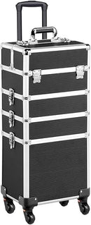 KUSPORT WOMEN'S CENTRAL HARDSIDE EXPANDABLE LUGGAGE WITH SPINNER WHEELS - BLACK - Like New