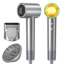 YSATERY HAIR DRYER 150000 RPM IONIC 500M NEGATIVE IONS LIGHTWEIGHT TRAVEL - GREY - Like New