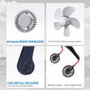 UseeShine Portable Neck Fan bladeless neck fan Indoor Outdoor Travelling - BLUE - Like New