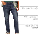 AMAZON ESSENTIALS MEN'S SLIM-FIT JEANS - SIZE: 32W X 32L - DARK WASH - Brand New