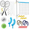 FRANKLIN SPORTS FUN 5 COMBO OUTDOOR GAME SET - BACKYARD - BLUE - Like New