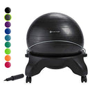 GAIAM CLASSIC BACKLESS BALANCE BALL CHAIR | 52CM ANTI-BURST, PUMP - CHARCOAL - Like New
