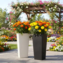 GREENSHIP 27 INCH TALL PLANTERS FOR INDOOR OUTDOOR PLANTS - BLACK - Like New