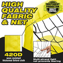 KIDS SOCCER GOALS FOR BACKYARD 6×4 9×5FT 2 PIECES EASY FOLDABLE - Scratch & Dent