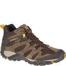 J48535 MERRELL MEN ALVERSTONE MID WATERPROOF HIKING BOOTS MERRELL STONE SIZE 12 - Like New