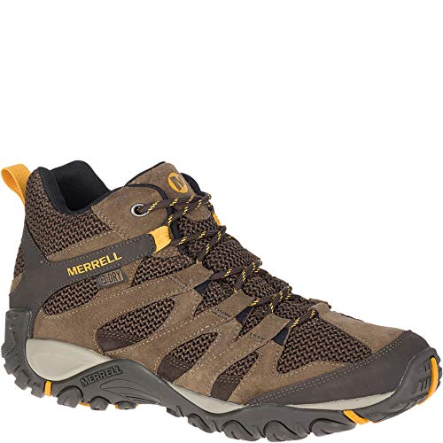 MERRELL MEN'S ALVERSTONE MID HIKING SHOE WATERPROOF - MERRELL STONE - SIZE 11.5 Like New