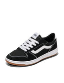 VN000D49BZW1 Vans Men's Ryland LS Retro Court Sneakers Black/White Size 6.5 Wmns - Like New