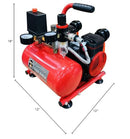 PAASCHE AIRBRUSH COMPRESSOR TANK REGULATOR DC950R - RED/BLACK - Like New