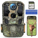 KJK TRAIL CAMERA WIFI 8K 84MP 64GB MEMORY CARD GAME CAMERA KJK-LCK228 - CAMO - Like New