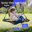 PlayVibe Spider Web Tree Swing 40 Inch Saucer Swing 800Lb Weight, PV1021 - Black Like New