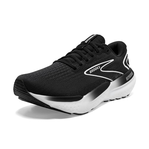1204091B090 BROOKS WOMEN GLYCERIN 21 RUNNING SHOE BLACK/GRAY/WHITE SIZE 8 - Like New