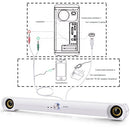 Saxhorn Computer Speakers Sound Bar for Desktop/Laptop USB Powered - White - Like New