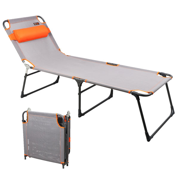 PORTAL Adjustable Portable Camping Cot for Adults, Portable 4 Recliner - Brand New