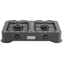 ABBA Double Burner Portable Propane StoveTop Lightweight Alloy Steel - Black Like New