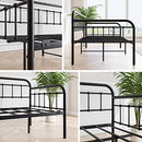 JURMERRY Metal Daybed Frame Twin Size, Black - Brand New
