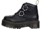 27642001 DR. MARTENS WOMEN'S DEVON FLOWER ANKLE BOOT BLACK SIZE 8 Like New