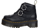 27642001 WOMEN'S DEVON FLOWER ANKLE BOOT BLACK MILLED NAPPA SIZE 6 - Like New