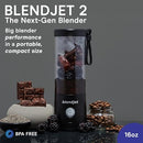 BlendJet 2 Portable Blender for Smoothies & Shakes 16oz, BJ-2A-16OZ-BLACK Like New