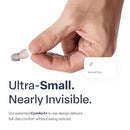 AUDIEN ATOM ONE OTC HEARING AIDS WIRELESS RECHARGEABLE FAT908 - BEIGE - Like New
