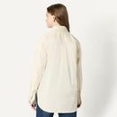 AMAZON ESSENTIALS DEMI'S PICK WOMEN'S OVERSIZED-FIT COTTON SIZE M - CREAM - Brand New