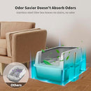 FLARUZIY STAINLESS STEEL LITTER BOX WITH LID XL EXTRA LARGE CAT LITTER BOX - Like New