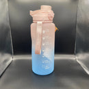 BLOGILATES 64OZ HALF GALLON PLASTIC WATER BOTTLE (BPA FREE) - BLUE OMBRE - Like New