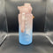 BLOGILATES 64OZ HALF GALLON PLASTIC WATER BOTTLE (BPA FREE) - BLUE OMBRE - Like New