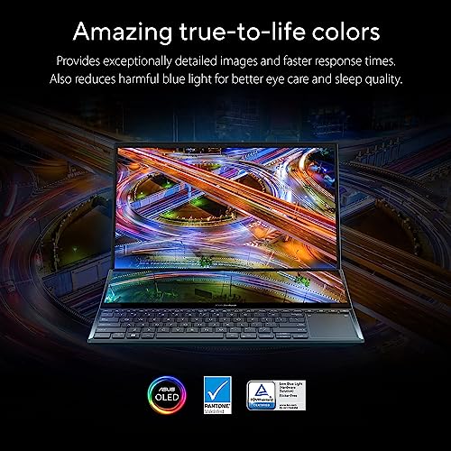 ASUS ZenBook Pro Duo 15 UX582 15.6” OLED 4K i7 16GB 1TB 3060 - Celestial Blue Like New