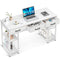 ODK OFFICE SMALL COMPUTER DESK HOME TABLE FABRIC WRITING DESK 48"x16" - WHITE - Like New