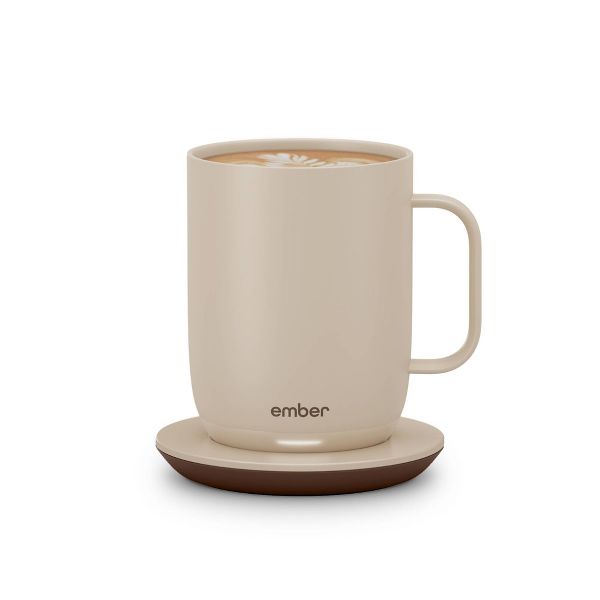 EMBER 14OZ MUG 2 TEMPERATURE CONTROL SMART MUG SANDSTONE: CERAMIC - SANDSTONE - Like New
