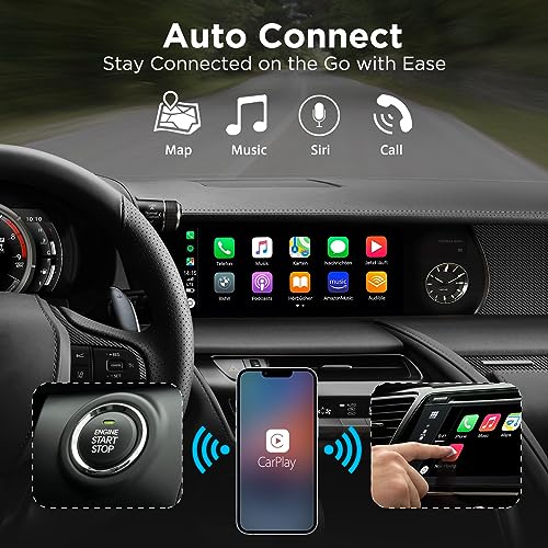 ITIDU WIRELESS CARPLAY ADAPTER 2024 STYLE FOR APPLE OEM WIRED - Scratch & Dent