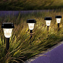 LANSGARINE 12 Pack Solar Pathway Lights, LT09-12 89835, Stainless Steel/Black Like New