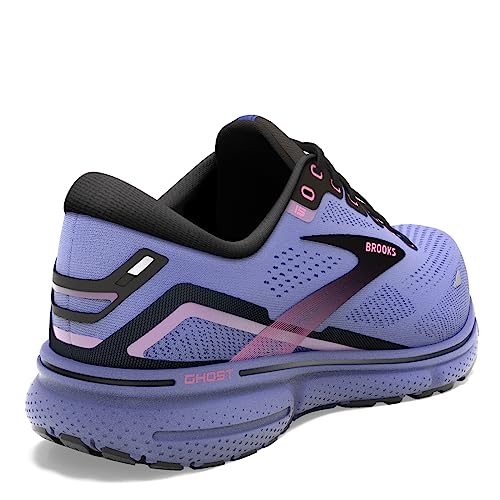 1203801B547 BROOKS WOMEN GHOST 15 RUNNING SHOE, RHAPSODY/IRIS/CORAL - SIZE 9 Like New