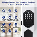 KIAYACI Keyless Front Door Lock Set with Keypad A-SJ03013-S USAM008 - Black Like New