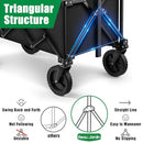 BEAU JARDIN Collapsible Folding Wagon Utility Beach Wagon Cart Foldable - Like New