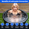 The Cold Pod Cold Plunge Tub - 88 Gallons, Solid Black, Nylon & PVC Like New