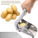 Generic Stainless Steel 2-Blade French Fry Potato Cutter, MAXMED2 - Silver Like New