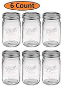 Ball Wide Mouth Glass Mason Jars lids Bands Quart Size 32 Ounce B07X2C9L8B - NEW - Brand New