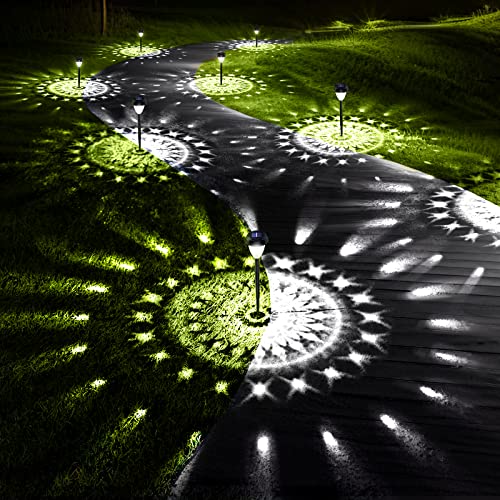 ORNESIGN ULTRA BRIGHT SOLAR OUTDOOR LIGHTS DECORATIVE 10 PACK - COOL WHITE/BLACK Like New