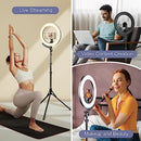 Sensyne 12" Ring Light with 62" Tripod Stand LED Selfie Circle - Scratch & Dent